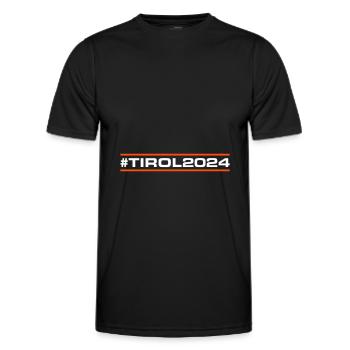 Tyrol 2024 - T-shirt sport Homme - noir - Devant - AI Model Male 178 dark (178cm)