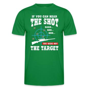 You Were Not The Target - Sniper - Men's Functional T-Shirt - kelly green - Front - AI Model Male 178 dark (178cm)