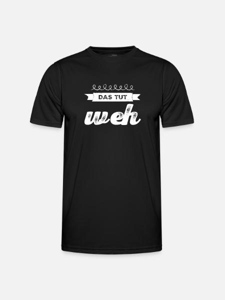 das ist schmerzhaft - Männer Funktions-T-Shirt - Schwarz