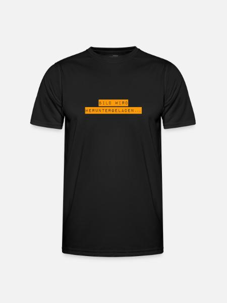 es lädt - Männer Funktions-T-Shirt - Schwarz