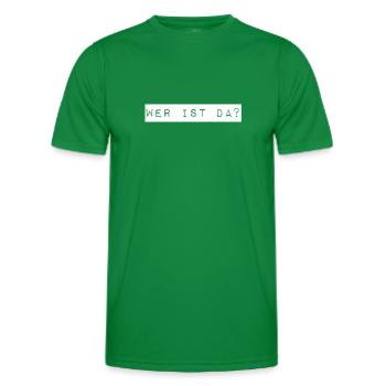 wer ist denn da? - Männer Funktions-T-Shirt - Kelly Green - Vorne - AI Model Male 178 dark (178cm)