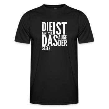 die Fantasie der Seele - Männer Funktions-T-Shirt - Schwarz - Vorne - AI Model Male 178 dark (178cm)