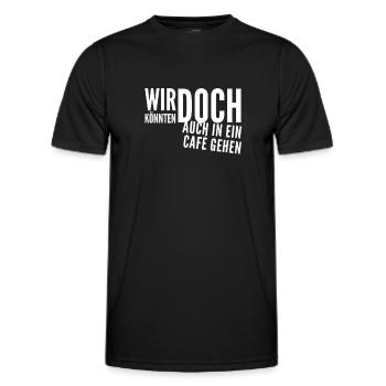 ich will dich kennenlernen - Männer Funktions-T-Shirt - Schwarz - Vorne - AI Model Male 178 dark (178cm)
