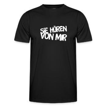 wir haben ein Problem - Männer Funktions-T-Shirt - Schwarz - Vorne - AI Model Male 178 dark (178cm)