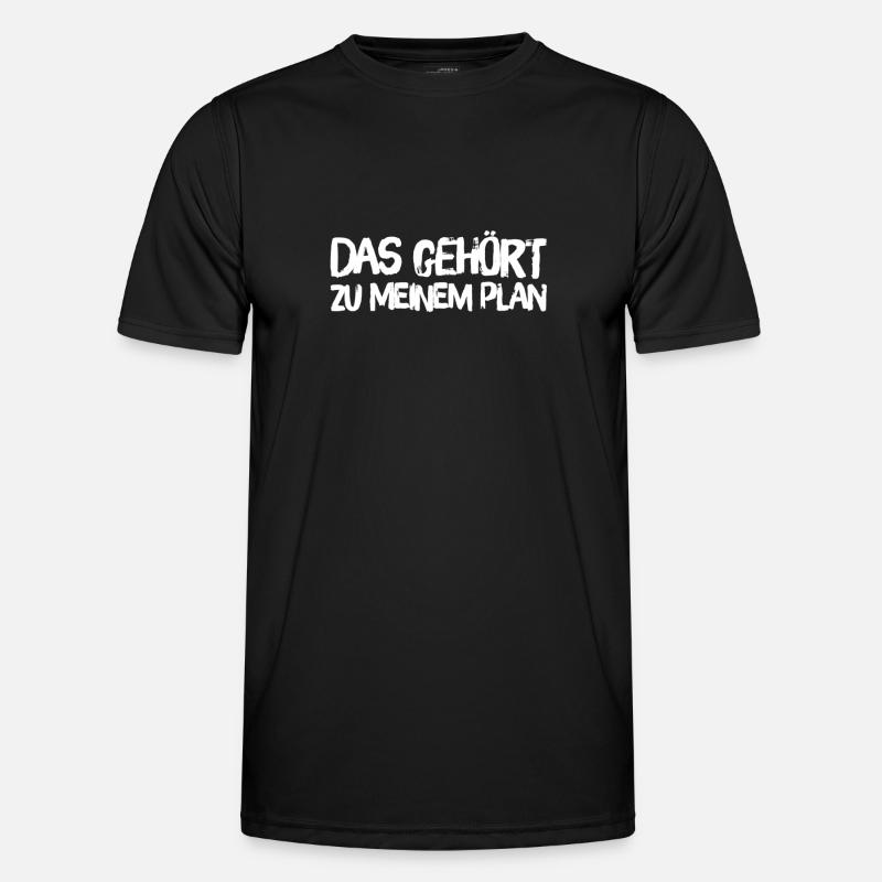 so sieht der Plan aus - Männer Funktions-T-Shirt - Schwarz