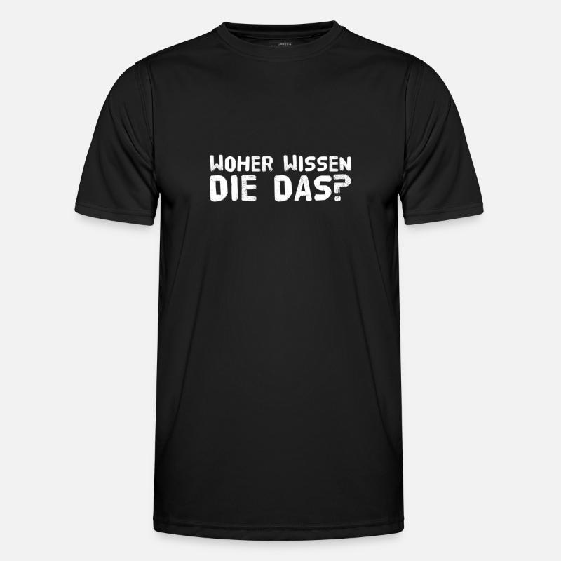 wir werden ausspioniert - Männer Funktions-T-Shirt - Schwarz