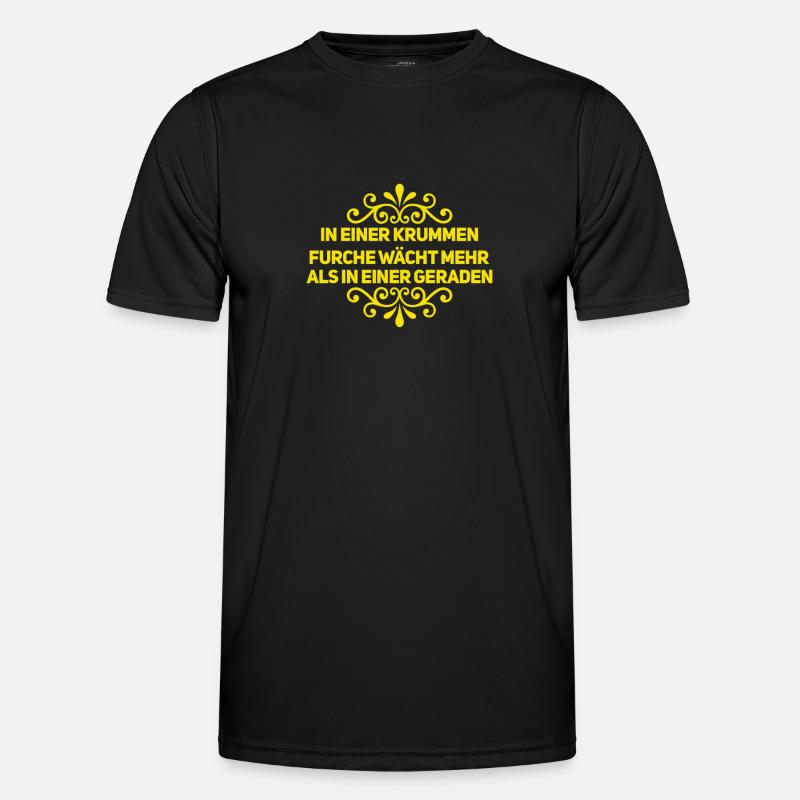 sei wie du bist - Männer Funktions-T-Shirt - Schwarz