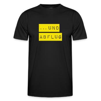 auf geht`s - Männer Funktions-T-Shirt - Schwarz - Vorne - AI Model Male 178 dark (178cm)