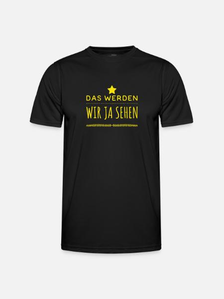 mal sehen - Männer Funktions-T-Shirt - Schwarz
