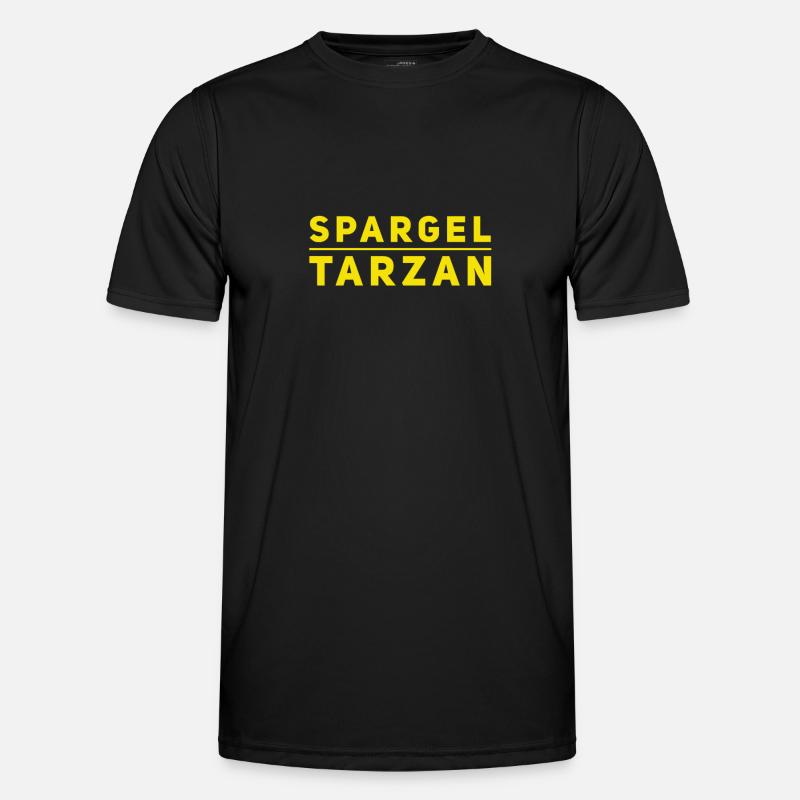 ich bin ein schlanker Mann - Männer Funktions-T-Shirt - Schwarz