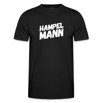 ich hampel rum man - Männer Funktions-T-Shirt - Schwarz - Vorne - AI Model Male 178 dark (178cm)