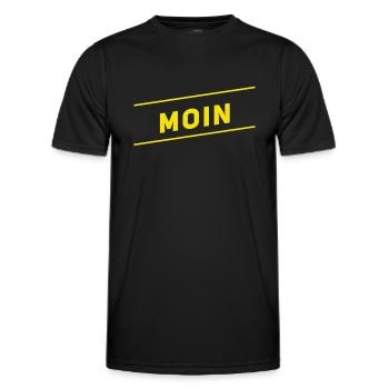 viele Grüße auf norddeutsch - Männer Funktions-T-Shirt - Schwarz - Vorne - AI Model Male 178 dark (178cm)