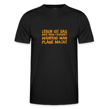 Les plans ne fonctionnent pas - T-shirt sport Homme - noir - Devant - AI Model Male 178 dark (178cm)