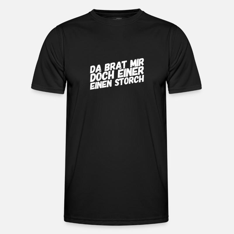 das überrascht mich - Männer Funktions-T-Shirt - Schwarz