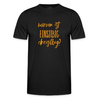 verwirrende Sprache - Männer Funktions-T-Shirt - Schwarz - Vorne - AI Model Male 178 dark (178cm)