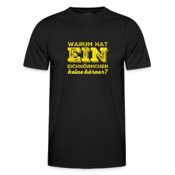 keine Hörner - Männer Funktions-T-Shirt - Schwarz - Vorne - AI Model Male 178 dark (178cm)