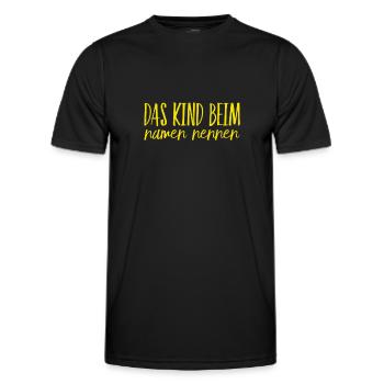 La vérité est grande - T-shirt sport Homme - noir - Devant - AI Model Male 178 dark (178cm)