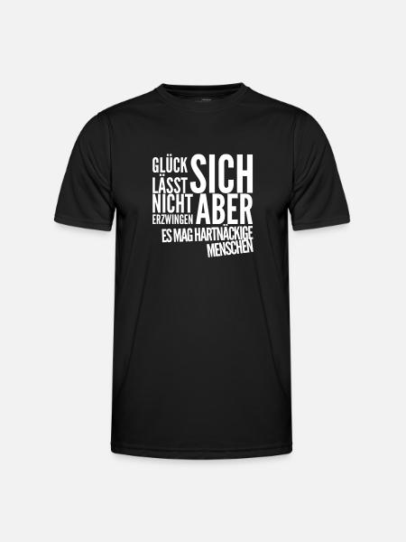 Happiness always works - Men's Functional T-Shirt - black