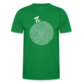 Pi Day Infinity Pi Day - Männer Funktions-T-Shirt - Kelly Green - Vorne - AI Model Male 178 dark (178cm)