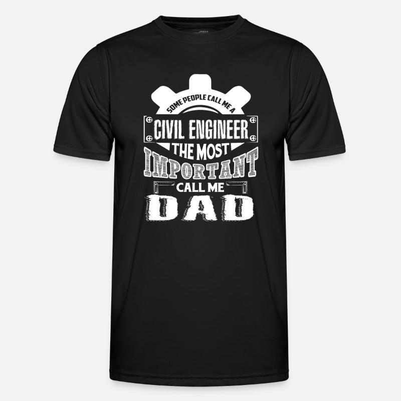 Civil Engineer Civil Engineer Dad - Men's Functional T-Shirt - black