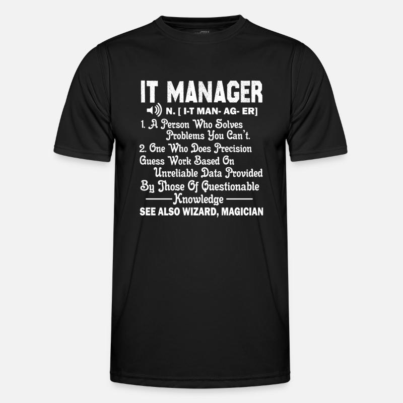 IT Manager IT Manager Definition - Men's Functional T-Shirt - black