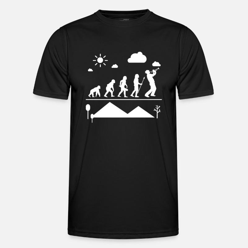 Trompete Trompete Evolution - Männer Funktions-T-Shirt - Schwarz