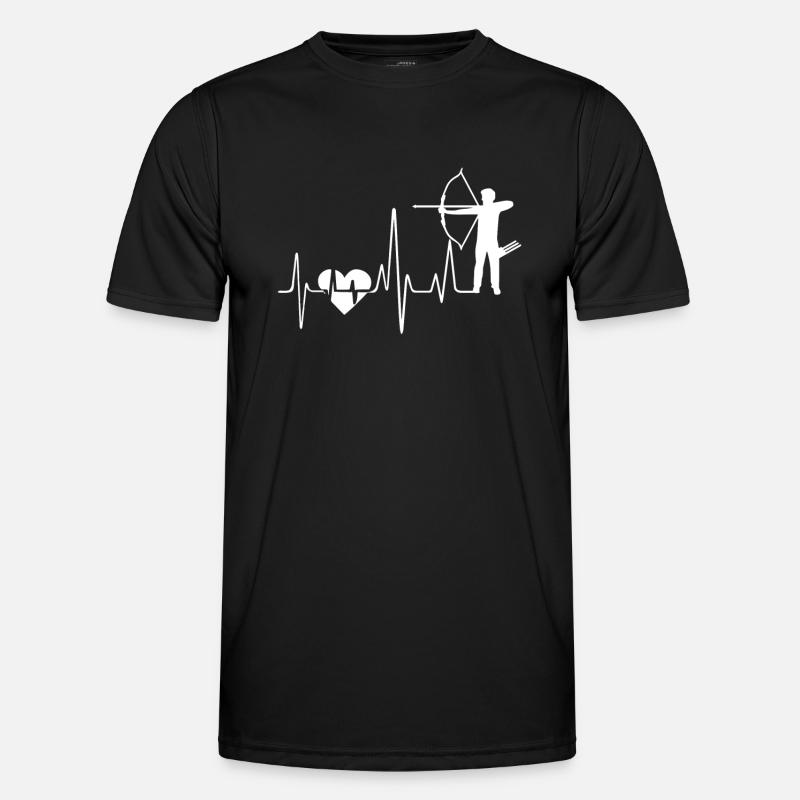 Battement de coeur de tir à l'arc T-shirt sport Homme