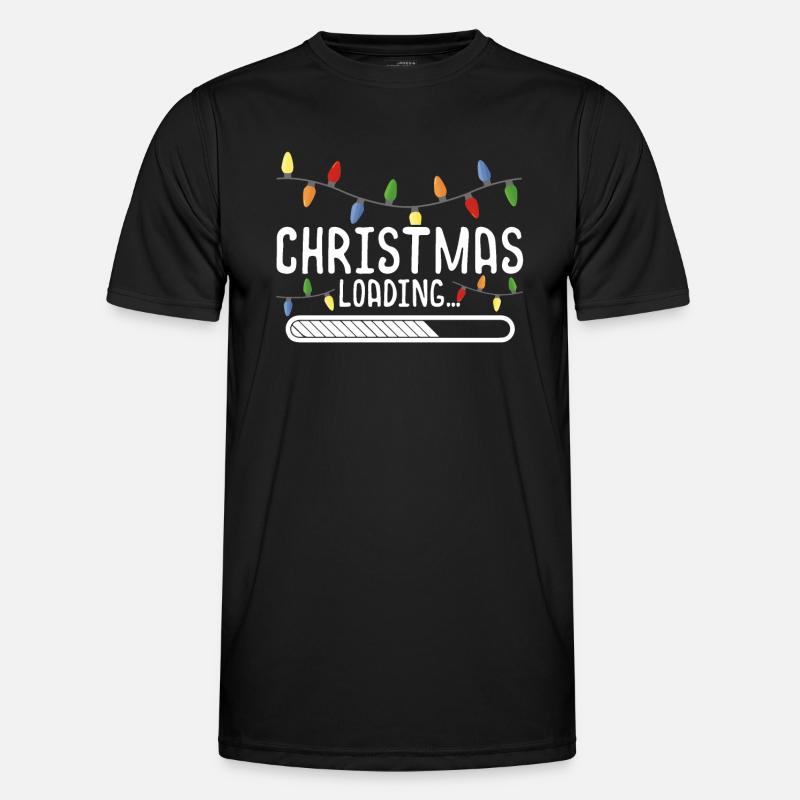 Christmas Is Loading - Men's Functional T-Shirt - black