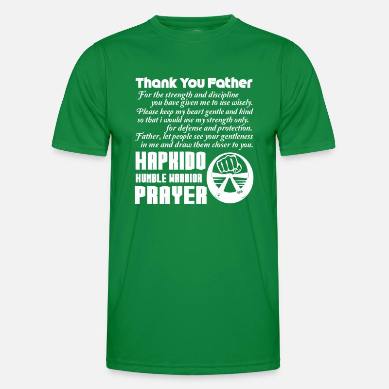 Hapkido Humble Warrior Prayer Men's Functional T-Shirt