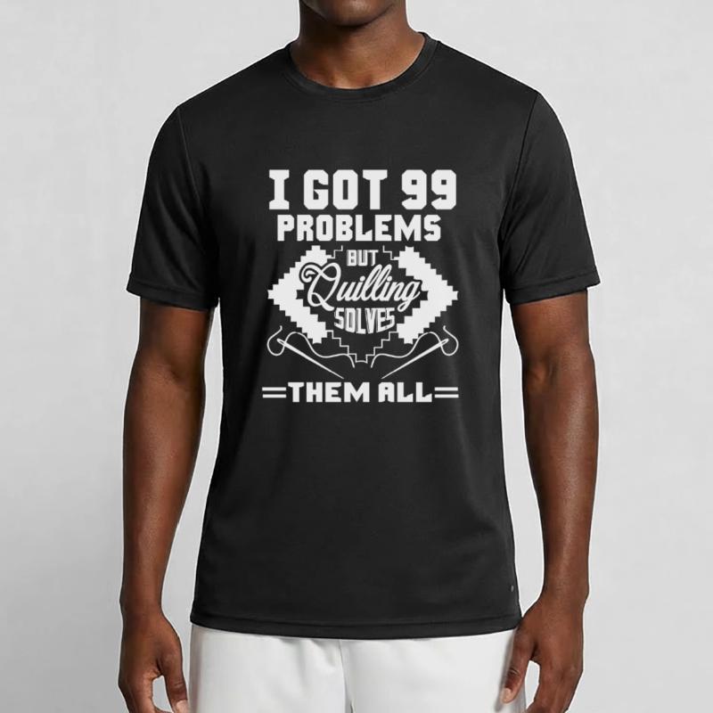 Quilling Solves All Problems Men's Functional T-Shirt