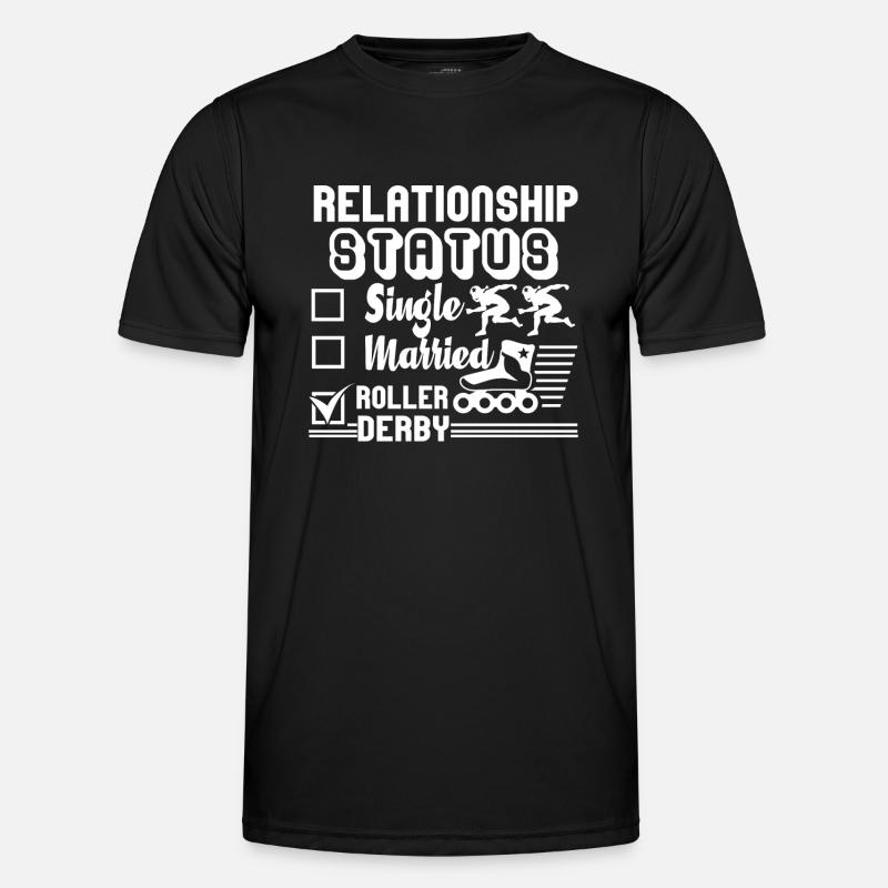 Roller Derby Relationship Status - Men's Functional T-Shirt - black