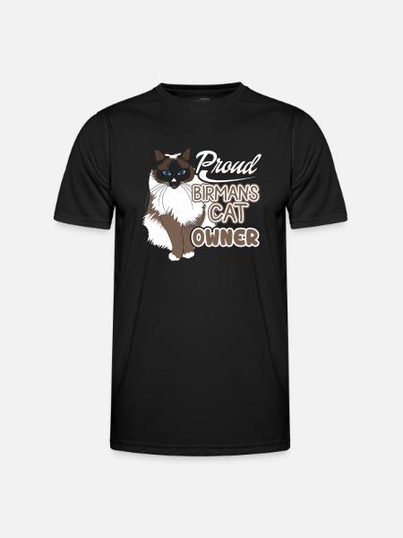 Proud Birman Cat Owner - Men's Functional T-Shirt - black