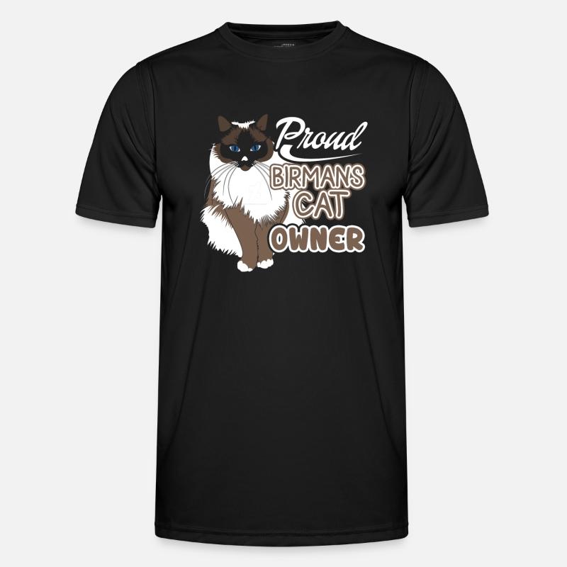 Proud Birman Cat Owner - Men's Functional T-Shirt - black
