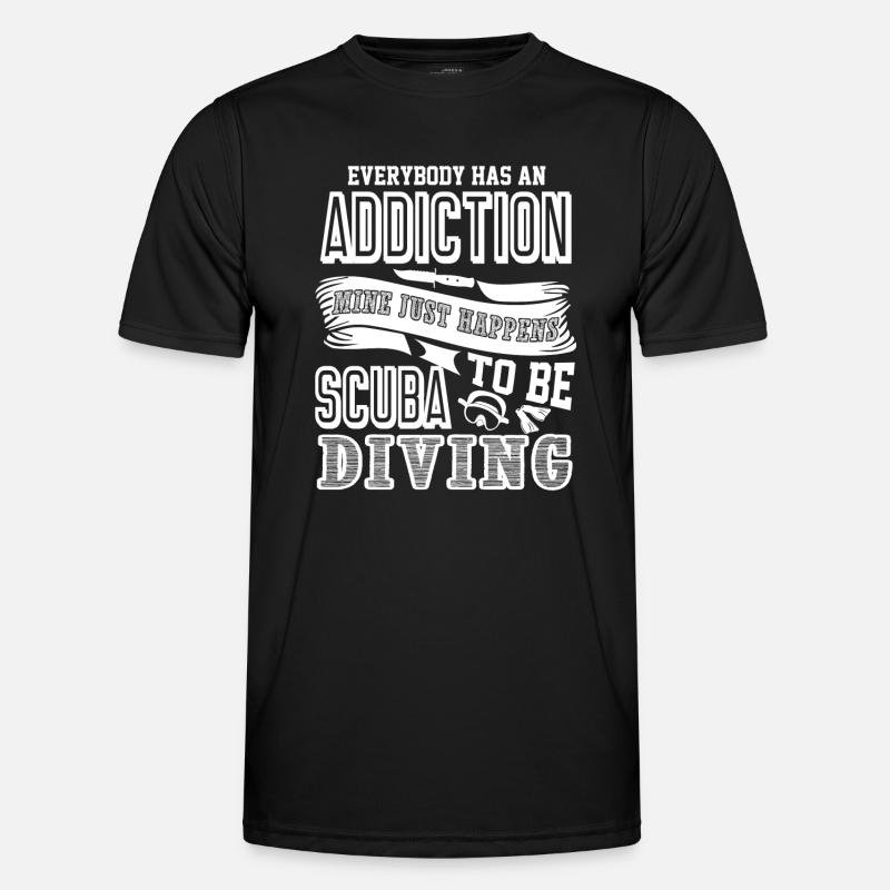 Scuba Diving Addiction - Men's Functional T-Shirt - black