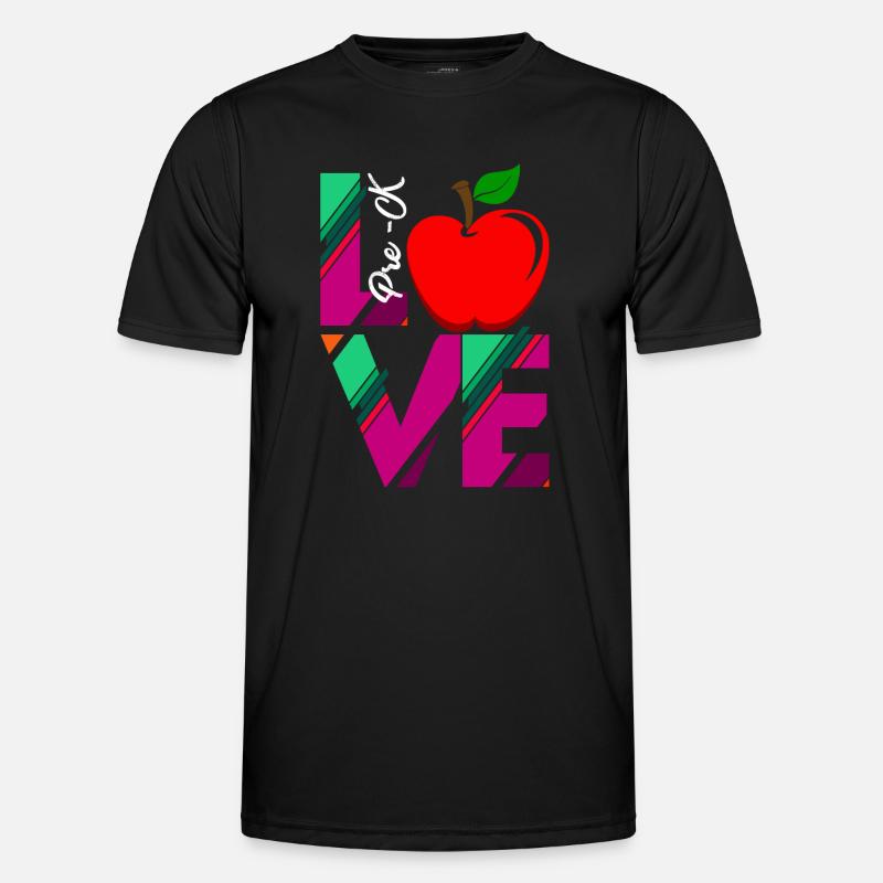 Love Pre k Teacher - Men's Functional T-Shirt - black