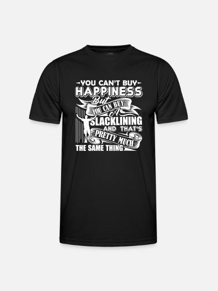 Slacklining Happiness - Men's Functional T-Shirt - black