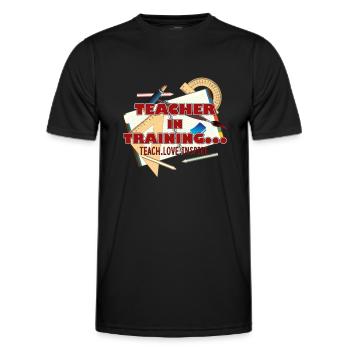 Teacher In Training - Men's Functional T-Shirt - black - Front - AI Model Male 178 dark (178cm)