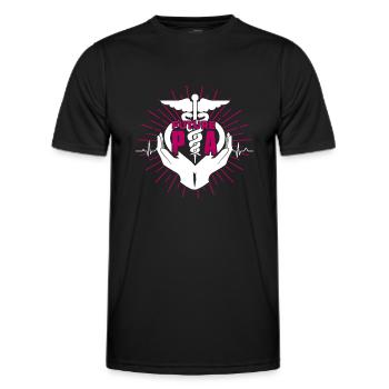 Future Physician Assistant - Men's Functional T-Shirt - black - Front - AI Model Male 178 dark (178cm)