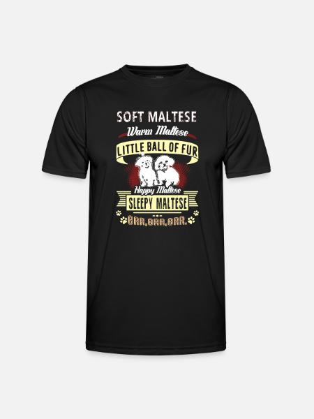 Soft Maltese Warm Maltese - Men's Functional T-Shirt - black