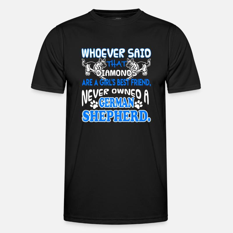 German Shepherd Best Friend - Men's Functional T-Shirt - black