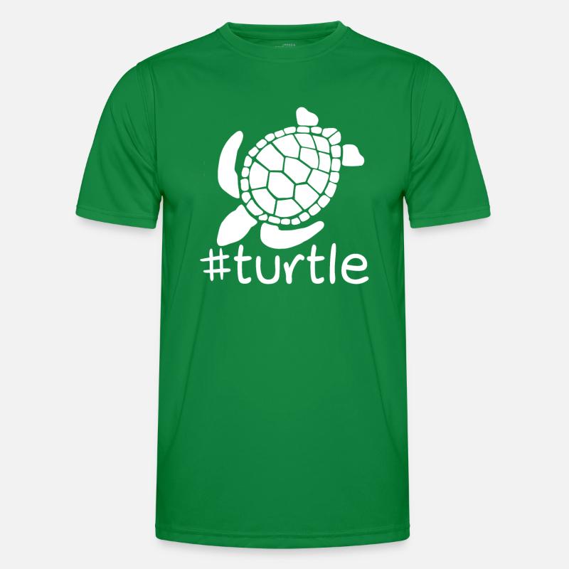 Funny Turtle Hashtag Men's Functional T-Shirt