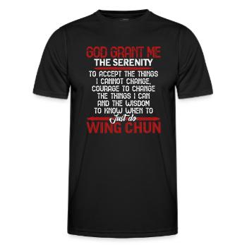 Wing Chun Just Do Wing Chun - Men's Functional T-Shirt - black - Front - AI Model Male 178 dark (178cm)