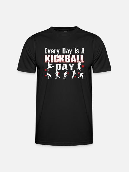 Everyday Is A Kickball Day - Men's Functional T-Shirt - black