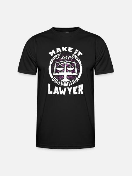 Lawyer Make It Legal - Men's Functional T-Shirt - black