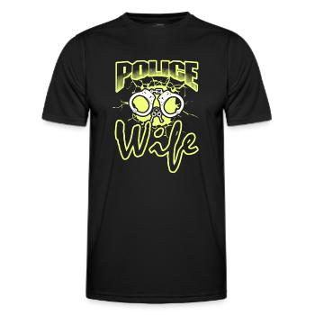 Proud To Be Police Wife - Men's Functional T-Shirt - black - Front - AI Model Male 178 dark (178cm)