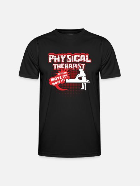 Physical Therapist Move It - Men's Functional T-Shirt - black