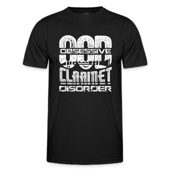 Obsessive Clarinet Disorder - Men's Functional T-Shirt - black - Front - AI Model Male 178 dark (178cm)
