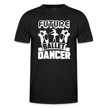 Ballet Dancer Future Ballet Dancer - Men's Functional T-Shirt - black - Front - AI Model Male 178 dark (178cm)