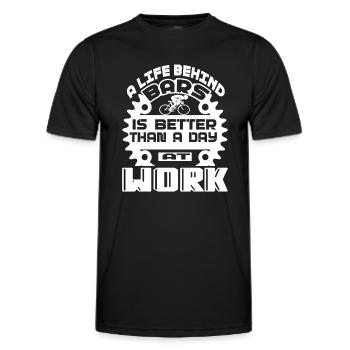 Bicycle Bicycle A Life Behind Bars - Men's Functional T-Shirt - black - Front - AI Model Male 178 dark (178cm)