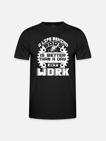 Bicycle Bicycle A Life Behind Bars - Men's Functional T-Shirt - black
